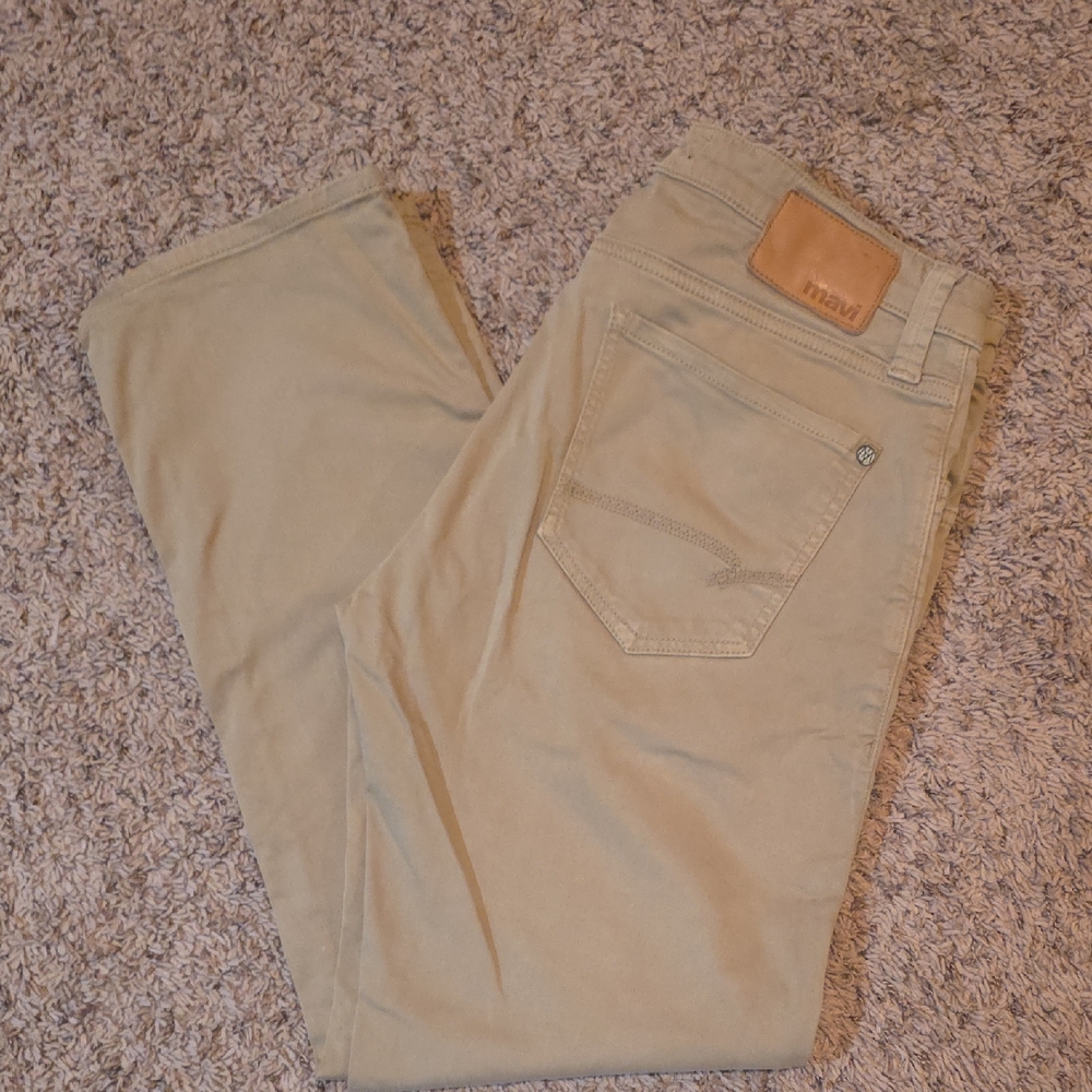 Mavi Men's Straight Jeans in Beige